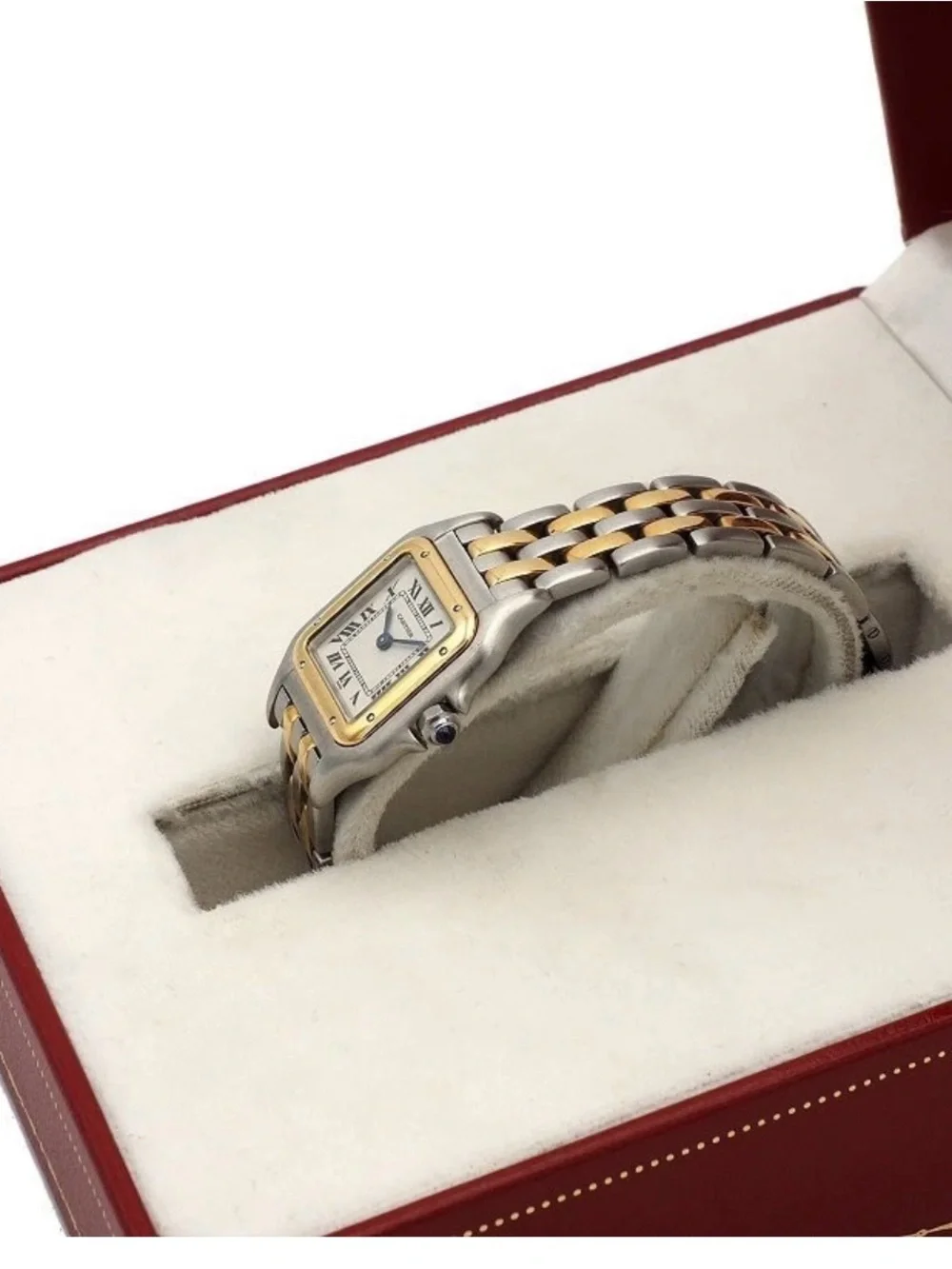 Cartier Panther 22mm Ladies Watch 18K Yellow Gold Stainless Steel Box Papers - Picture 3 of 9